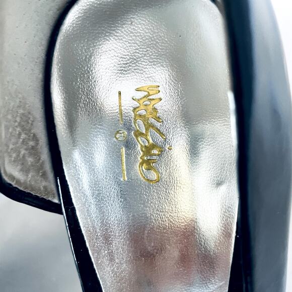Mossimo Size 8.5 Black open toe 4.5" high heel - Picture 5 of 10